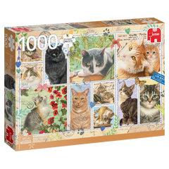 Jumbo - Francien van Westering: Cat Stamps 1000 Piece Jigsaw Puzzle