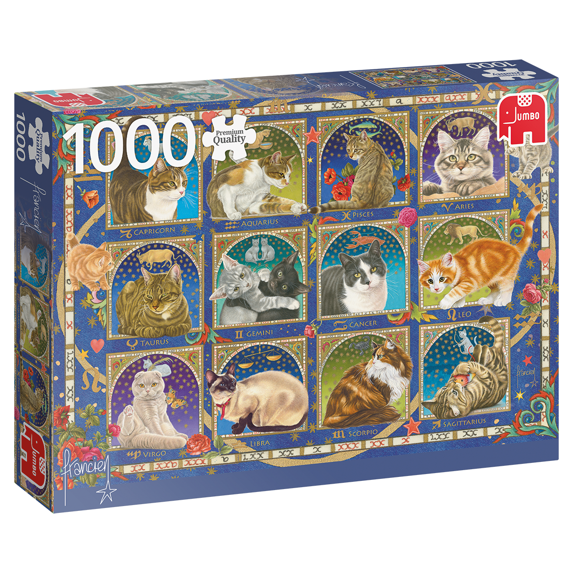 Jumbo - Francien van Westering: Cat Horoscope 1000 Piece Jigsaw Puzzle