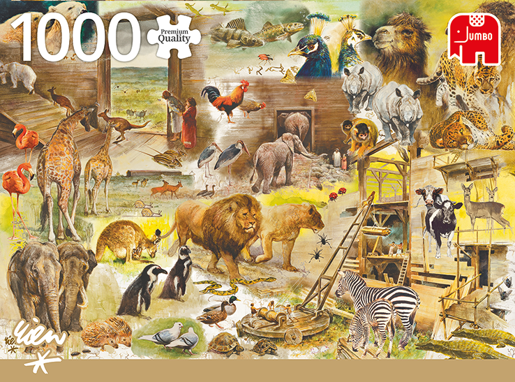 Jumbo - Building Noah's Ark 1000 Piece Jigsaw Puzzle