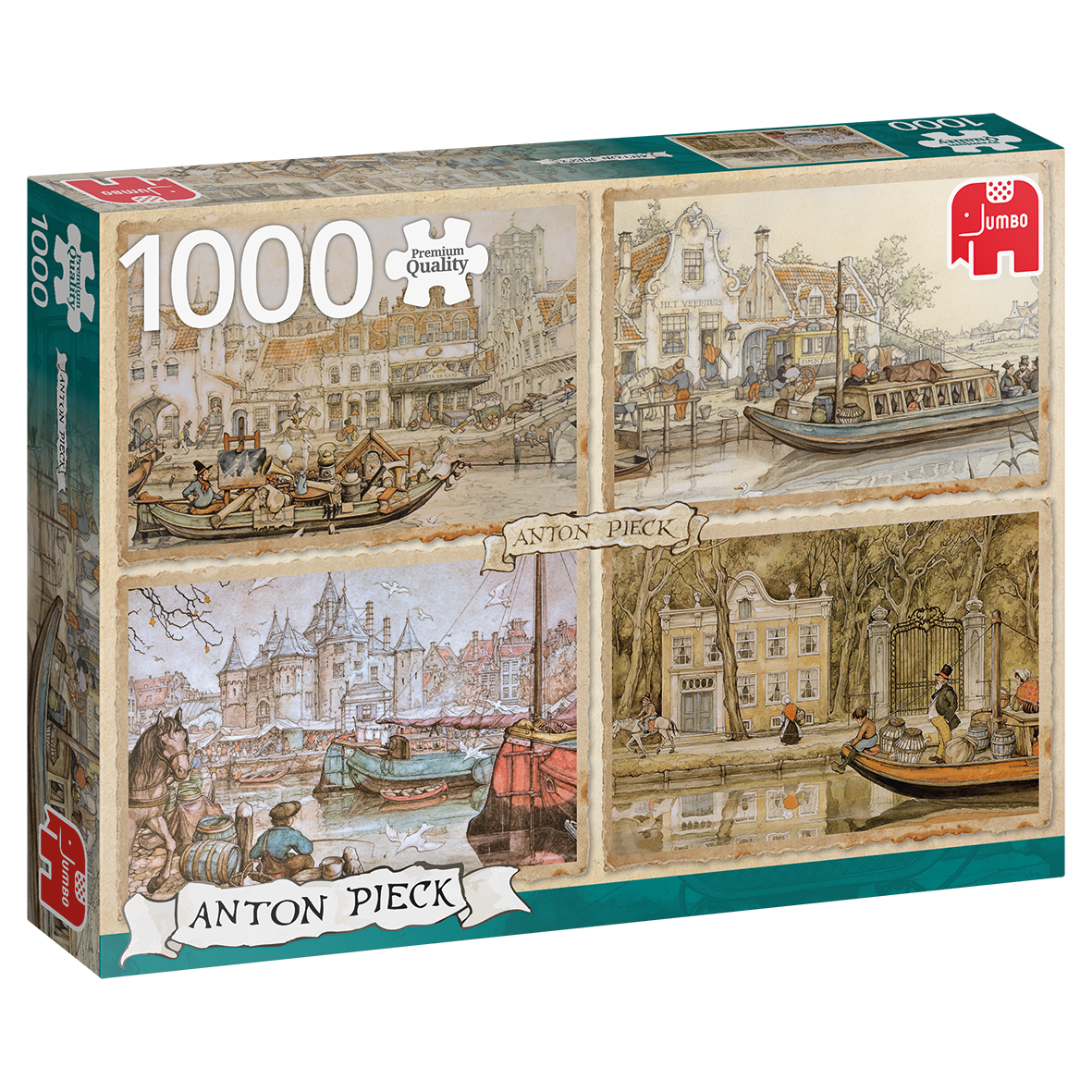 Jumbo - Anton Pieck: Canal Boats 1000 Piece Jigsaw Puzzle