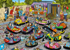 Jumbo - Jan van Haasteren: The Fair Bumper Cars 150 Piece Adult's Jigsaw Puzzle