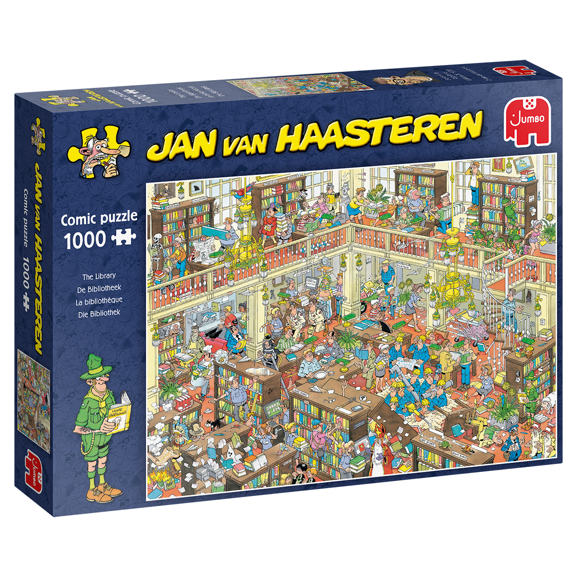 Jumbo - Jan van Haasteren: The Library 1000 Piece Adult's Jigsaw Puzzle