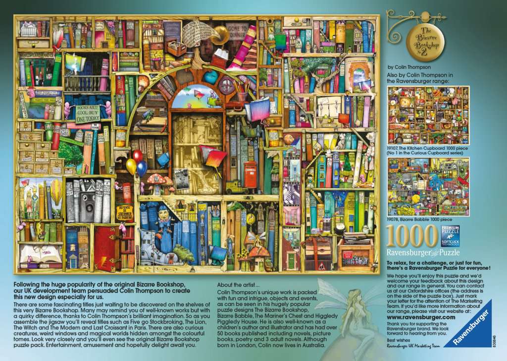 Ravensburger - Colin Thompson: The Bizarre Bookshop 2 1000 Piece Adult's Jigsaw Puzzle