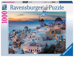 Ravensburger - Evening in Santorini Puzzle 1000 Piece Puzzle