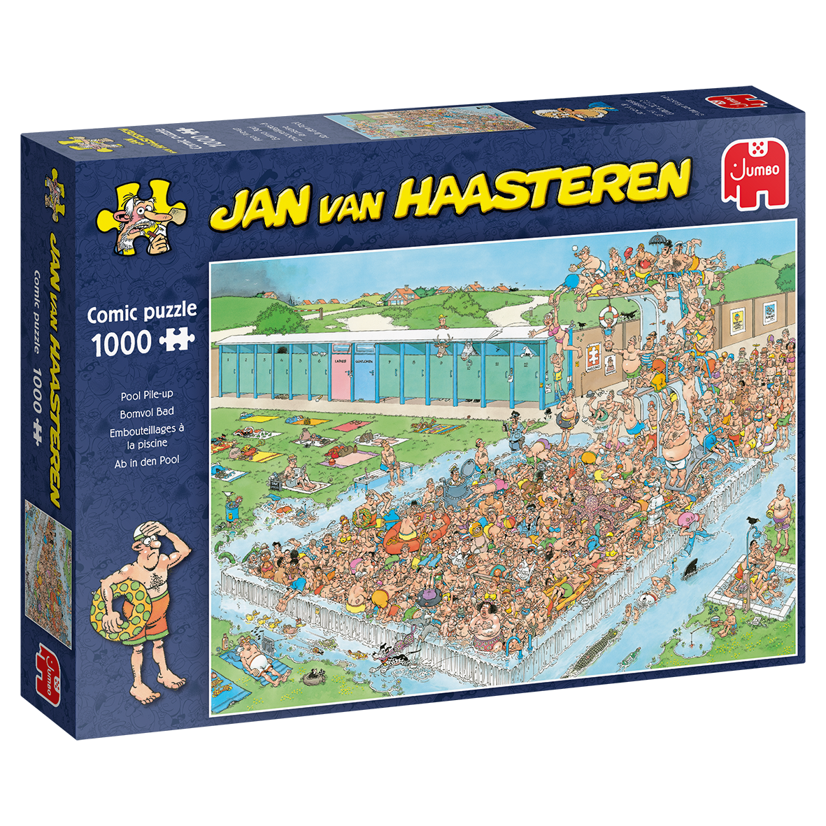 Jumbo - Jan van Haasteren: Pool Pile-Up 1000 Piece Adult's Jigsaw Puzzle