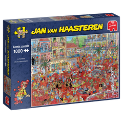 Jumbo - Jan van Haasteren: La Tomatina 1000 Piece Adult's Jigsaw Puzzle- DISC