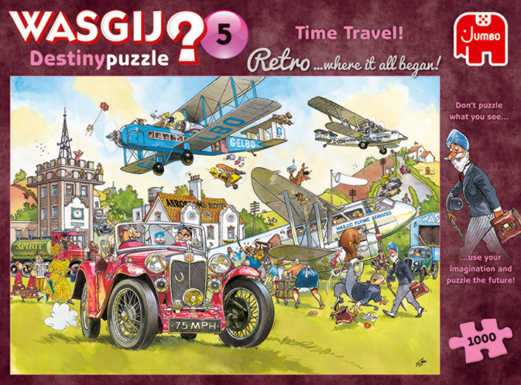 Jumbo - Wasgij? Retro Destiny #5 Time Travel! 1000 Piece Adult's Jigsaw Puzzle