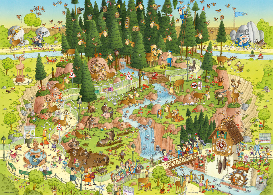 HEYE - Funky Zoo: Black Forest 1000 Piece Jigsaw Puzzle