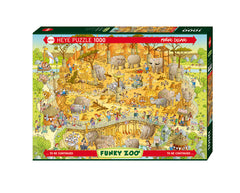 HEYE - Funky Zoo: African Habitat 1000 Piece Jigsaw Puzzle