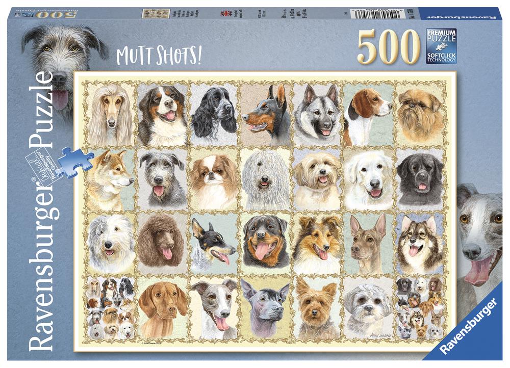 Ravensburger - Mutt Shots! 500 Piece Jigsaw Puzzle