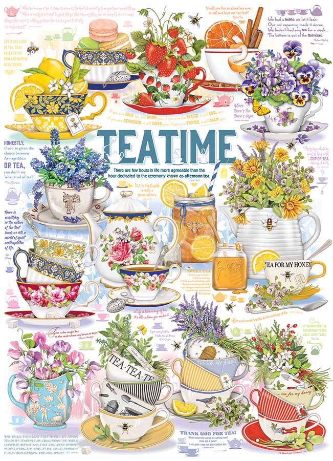 Cobble Hill - Tea Time 1000 Piece Jigsaw Puzzle