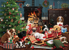 Cobble Hill - Christmas Puppies 1000 Piece Jigsaw Puzzle