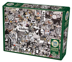 Cobble Hill - Black and White Animals 1000 Piece Jigsaw Puzzle