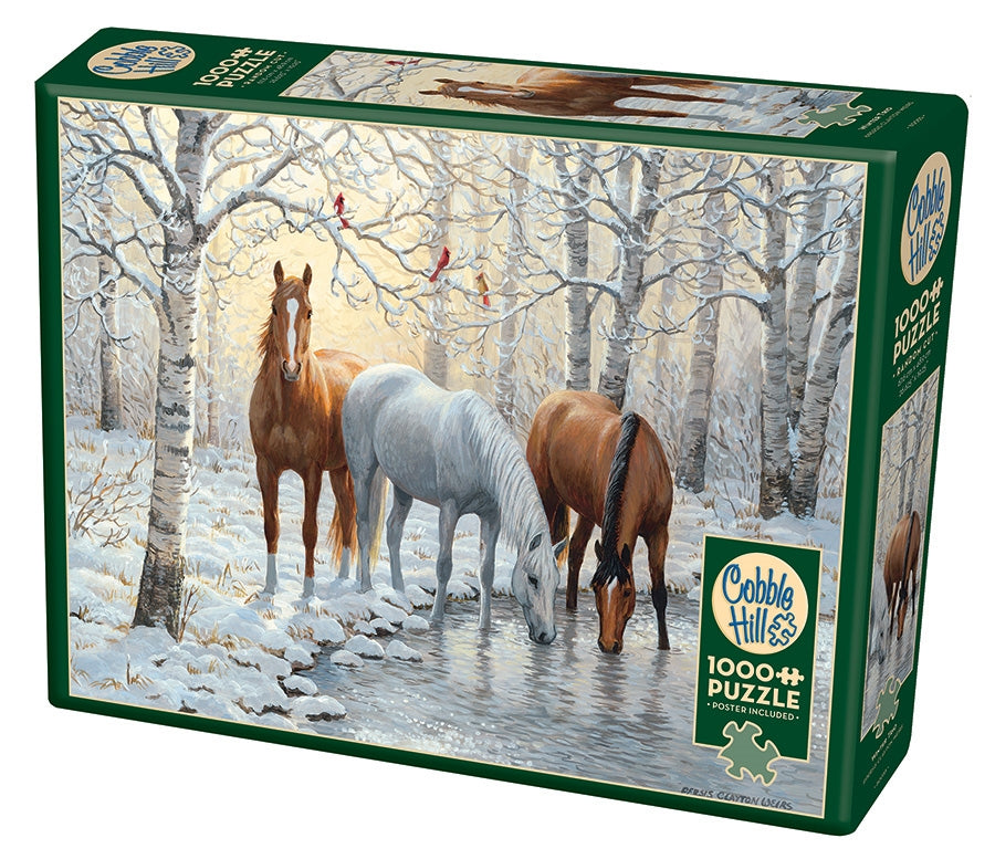 Cobble Hill - Winter Trio 1000 Piece Jigsaw Puzzle