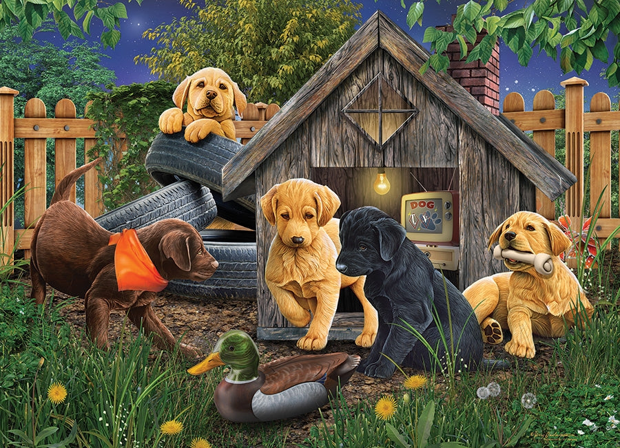 Cobble Hill - In The Doghouse 1000 Piece Jigsaw Puzzle