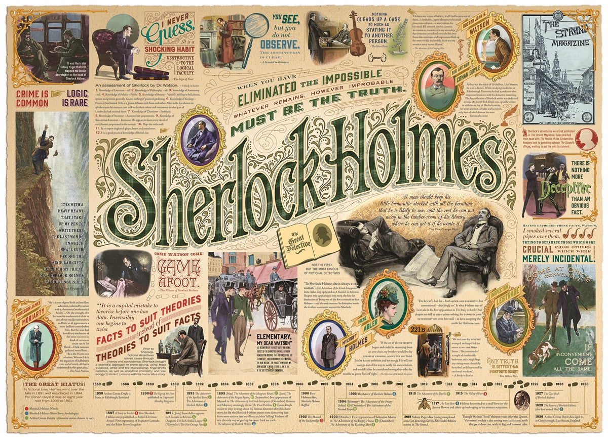 Cobble Hill - Sherlock Holmes 1000 Piece Jigsaw Puzzle- DISC