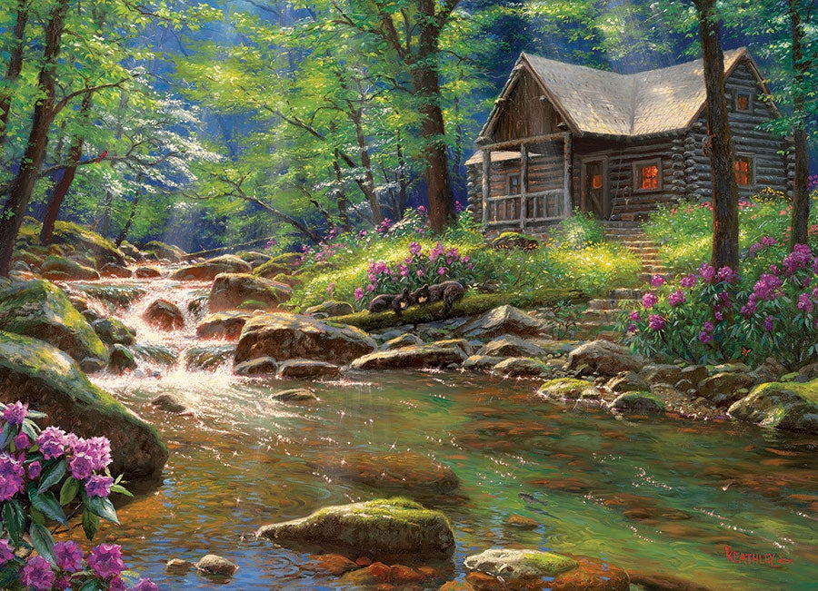 Cobble Hill - Fishing Cabin 1000 Piece Jigsaw Puzzle