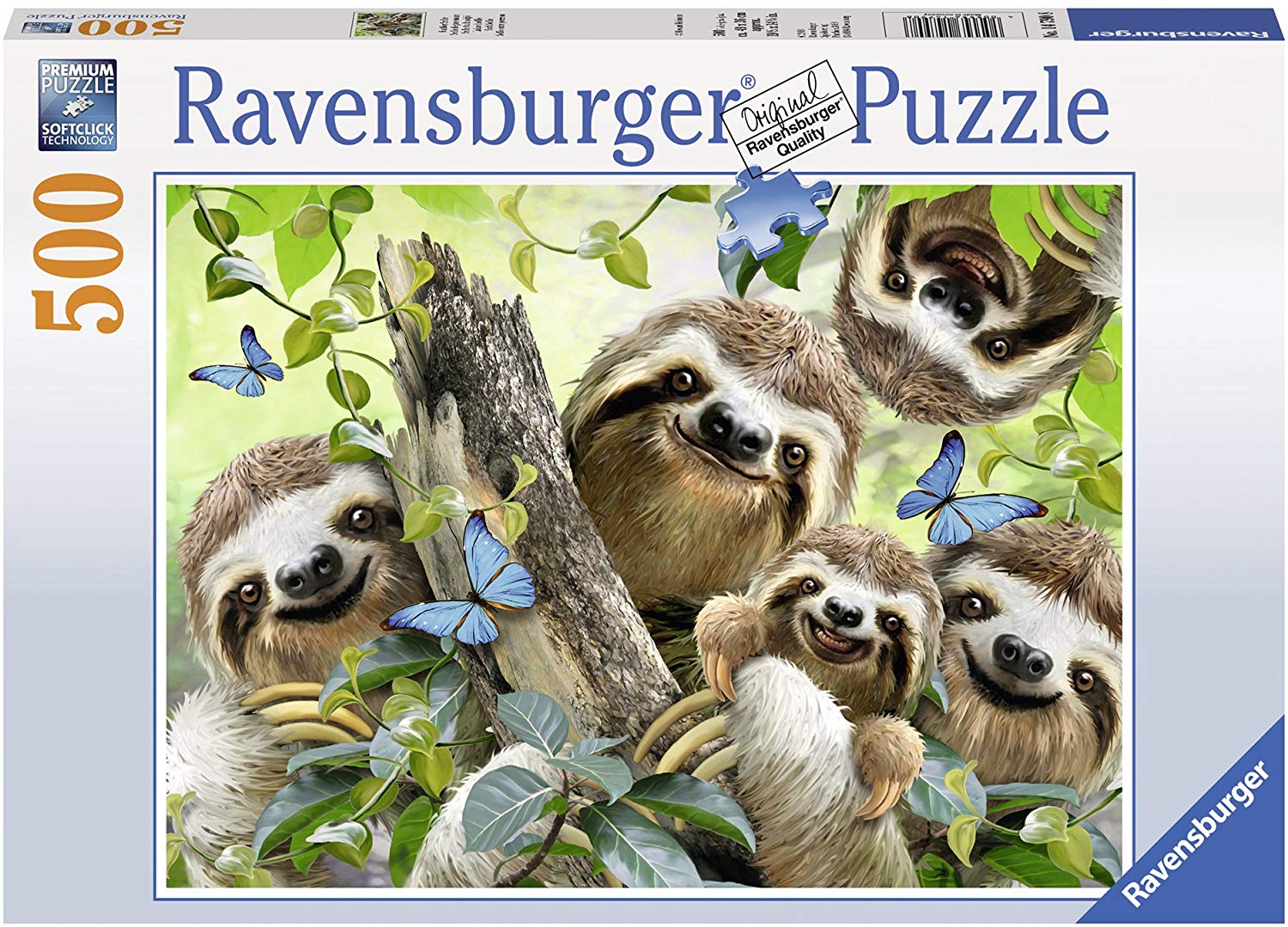 Ravensburger - Sloth Selfie 500 Piece Jigsaw Puzzle