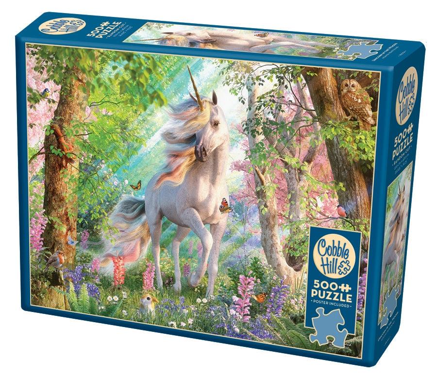 Cobble Hill - Unicorn in the Woods 500 Piece Jigsaw Puzzle- DISC