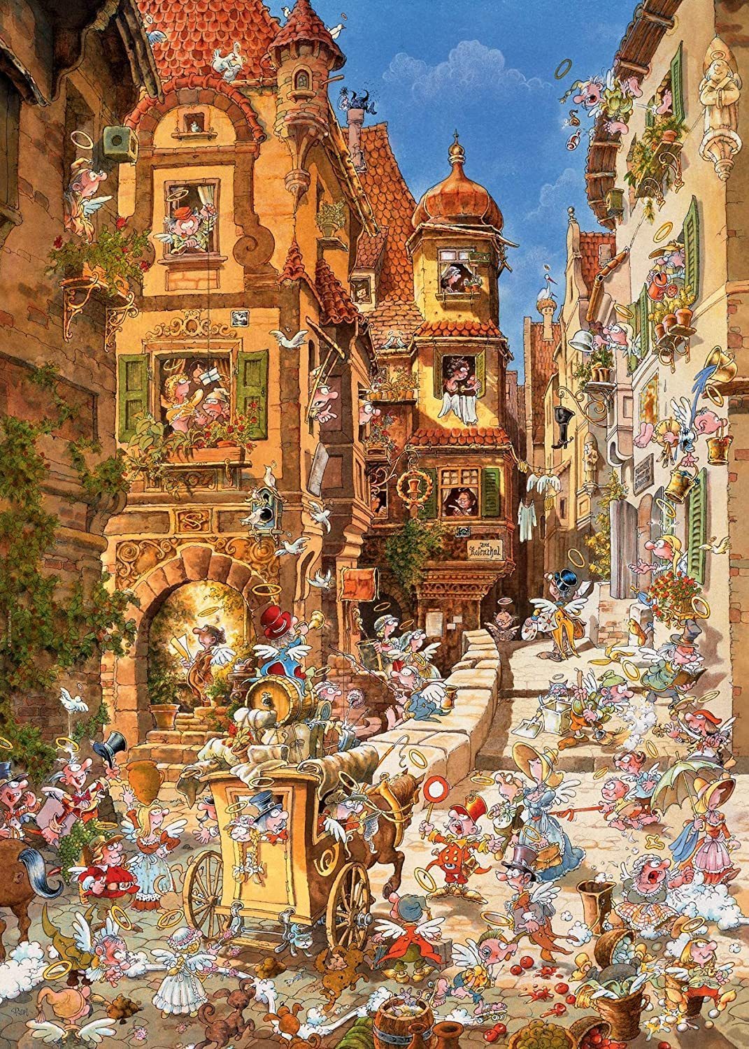 HEYE - Romantic Town: By Day 1000 Piece Jigsaw Puzzle