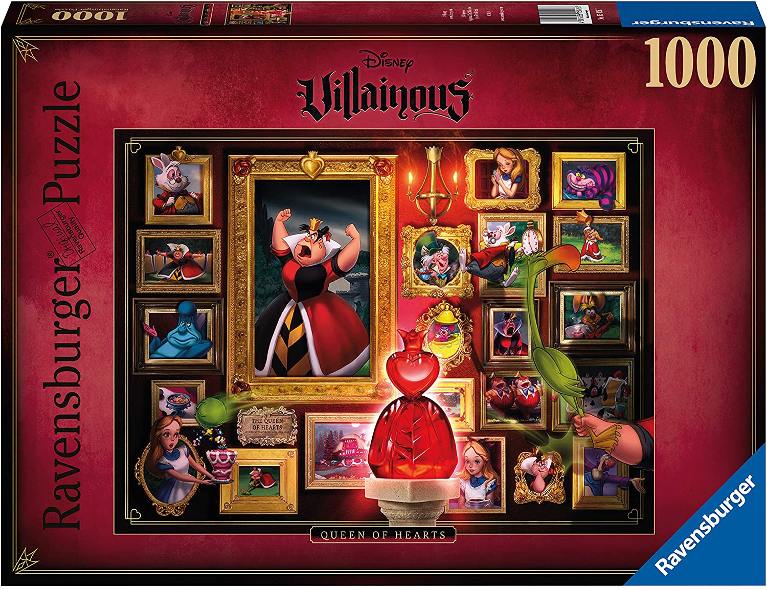 Ravensburger - Disney Villainous: Queen of Hearts 1000 Piece Adult's Jigsaw Puzzle