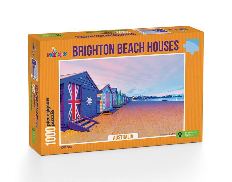 Funbox - Brighton Beach Boxes Jigsaw Puzzle 1000 Pieces