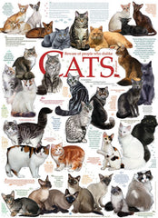 Cobble Hill - Cat Quotes 1000 Piece Jigsaw Puzzle