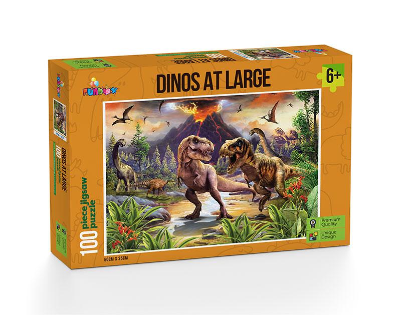 Funbox - Dino's at Large Jigsaw Puzzle 100 Pieces