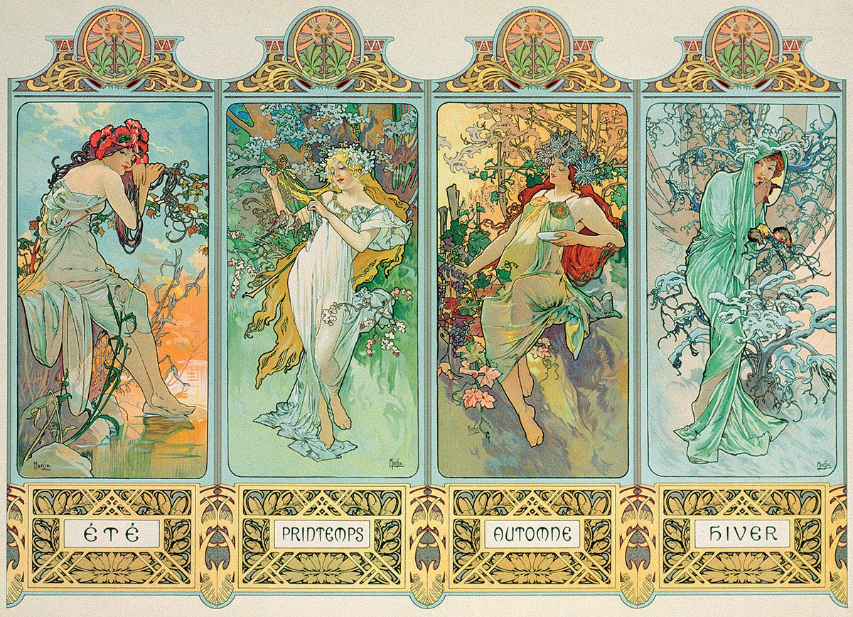 Eurographics - Mucha, The Four Seasons 1000 Piece Jigsaw Puzzle