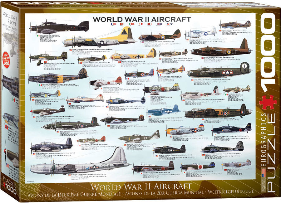 Eurographics - WWII Aircraft 1000 Piece Jigsaw Puzzle