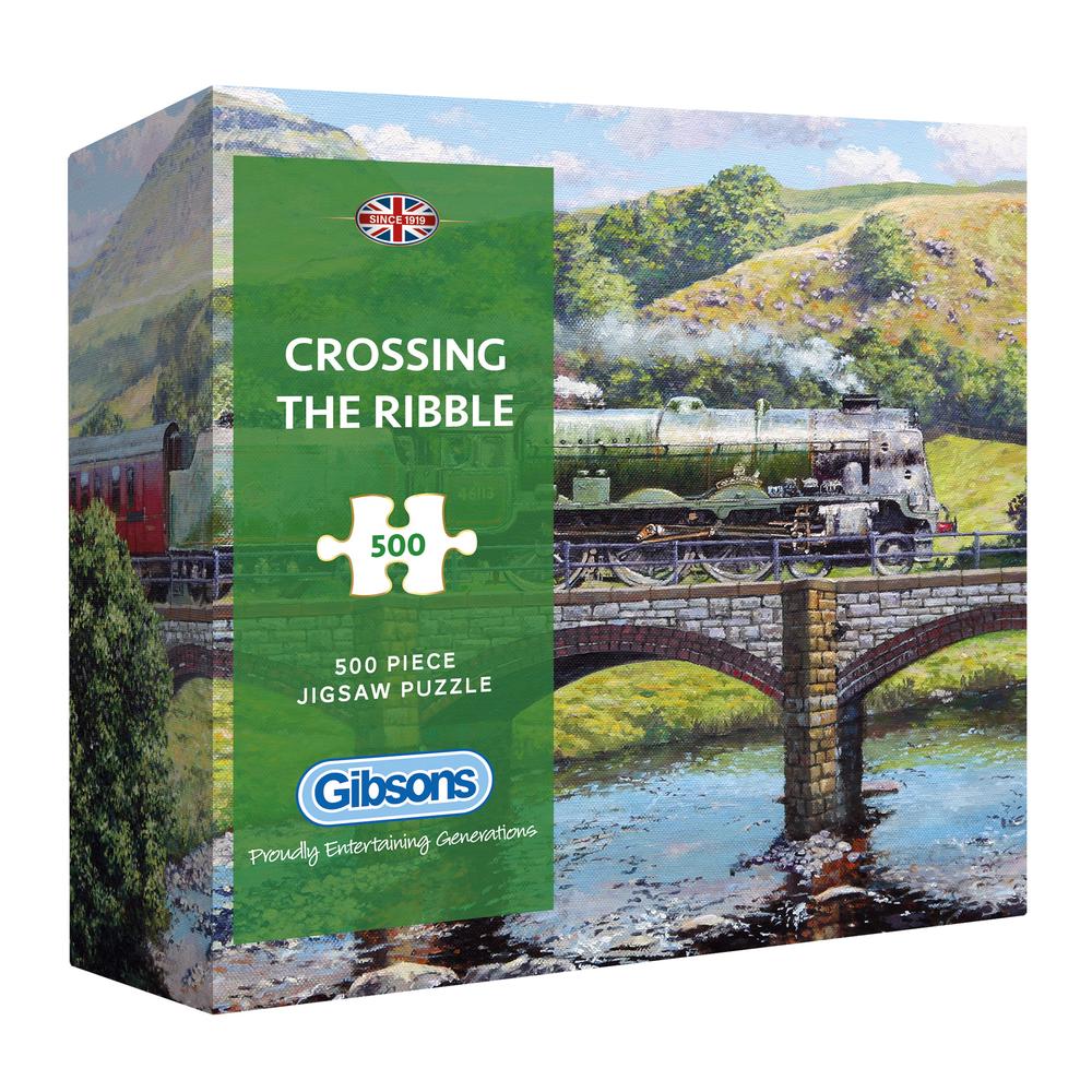 Gibsons - Crossing the Ribble 500 Piece Jigsaw Puzzle