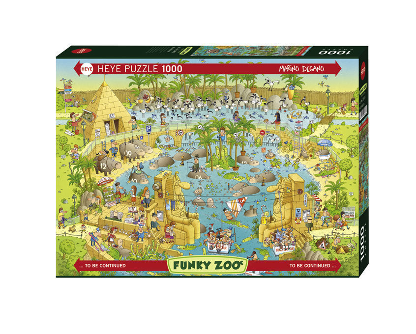 HEYE - Funky Zoo: Nile Habitat 1000 Piece Jigsaw Puzzle