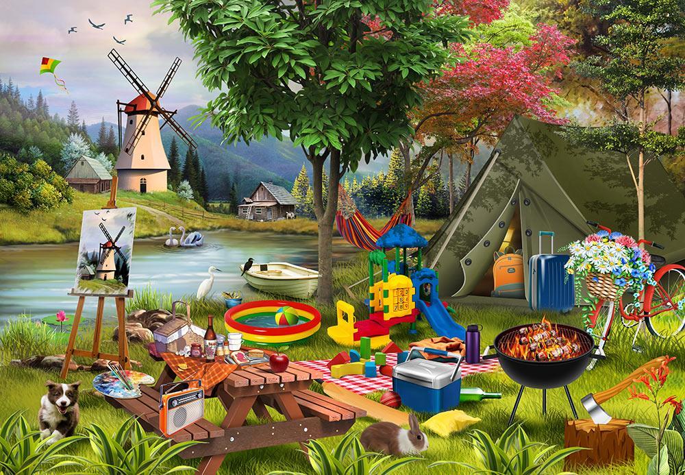 Funbox - Holiday Days: Camping 500 Piece Jigsaw Puzzle