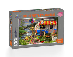 Funbox - Holiday Days Caravanning 500 Extra Large Piece Jigsaw Puzzle