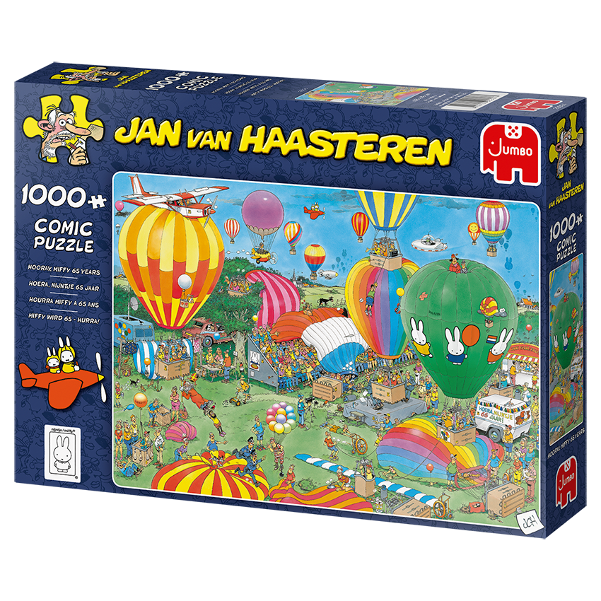 Jumbo - Jan van Haasteren: Hooray for Miffy 65 Years 1000 Piece Adult's Jigsaw Puzzle