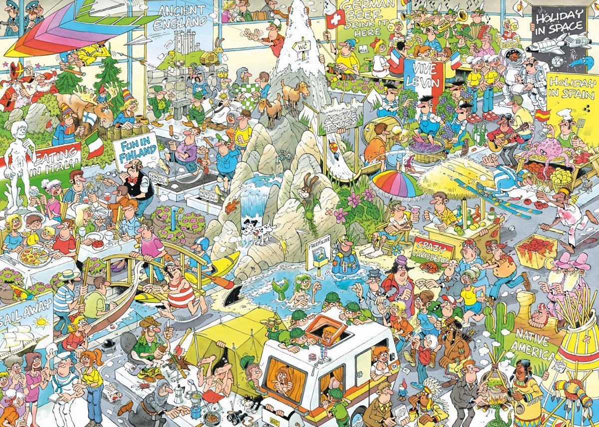 Jumbo - Jan van Haasteren: The Holiday Fair 1000 Piece Jigsaw Puzzle