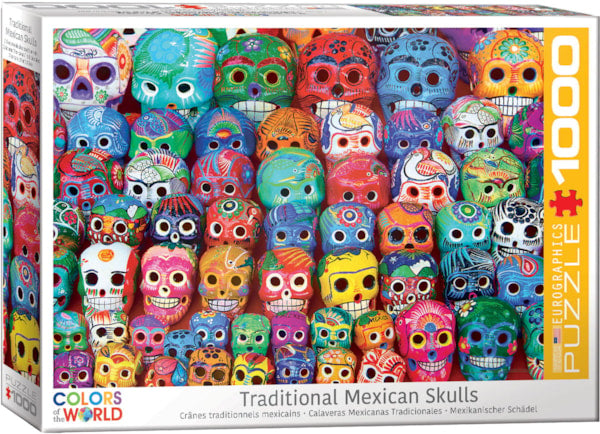 Eurographics - Traditional Mexican Skulls 1000 Piece Jigsaw Puzzle