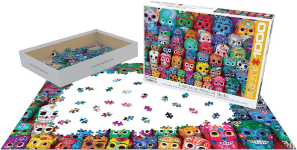 Eurographics - Traditional Mexican Skulls 1000 Piece Jigsaw Puzzle