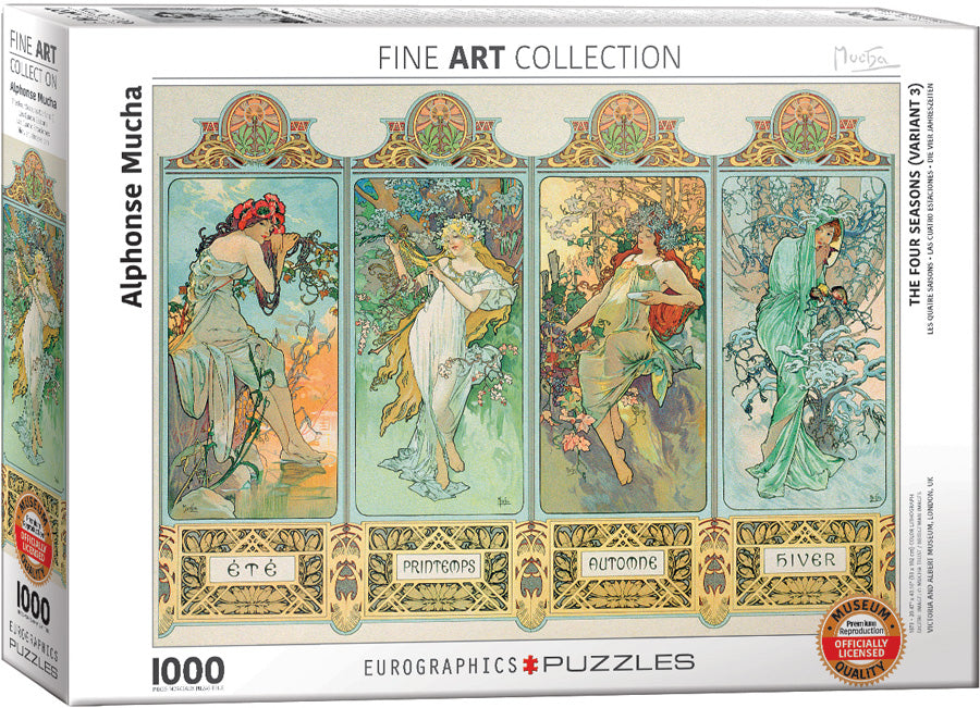 Eurographics - Mucha, The Four Seasons 1000 Piece Jigsaw Puzzle