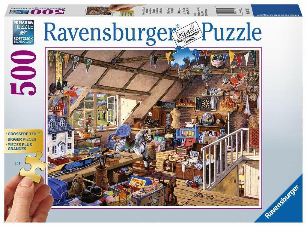 Ravensburger - Grandmas Attic 500 Piece Large Format Puzzle