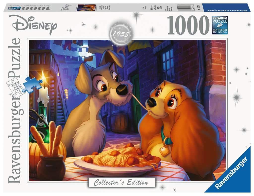 Ravensburger - Disney Moments: 1955 Lady and the Tramp 1000 Piece Puzzle