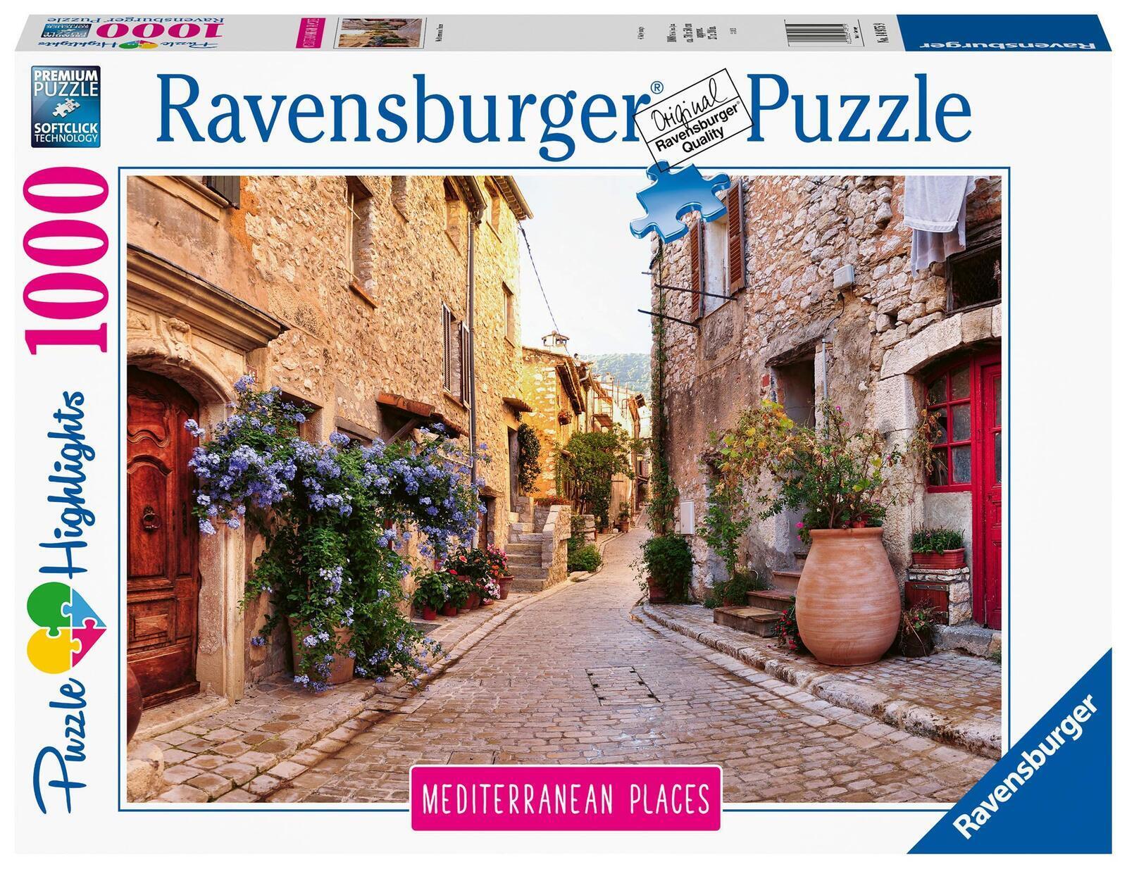 Ravensburger - Mediterranean France 1000 Piece Adult's Jigsaw Puzzle