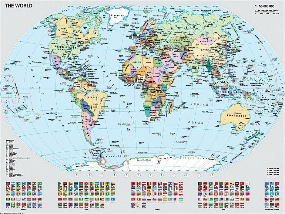 Ravensburger - Political World Map 1000 Piece Puzzle