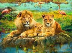 Ravensburger - Lions in the Savannah 500 Piece Family Jigsaw Puzzle