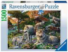 Ravensburger - Wolves in Spring 1500 Piece Adult's Jigsaw Puzzle