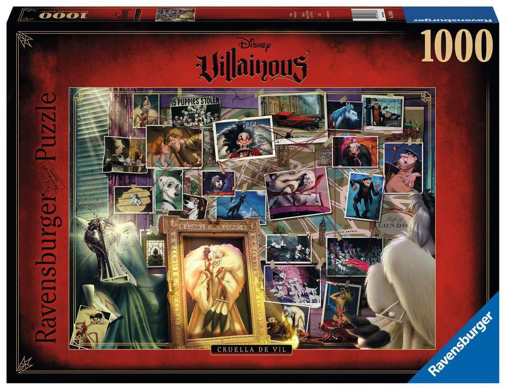 Ravensburger - Disney Villainous: Cruella Deville 1000 Piece Puzzle