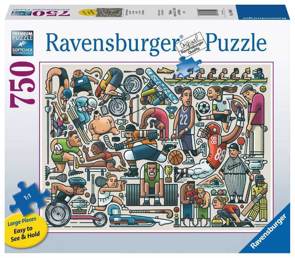 Ravensburger - Athletic Fit 750 Piece Large Format Puzzle