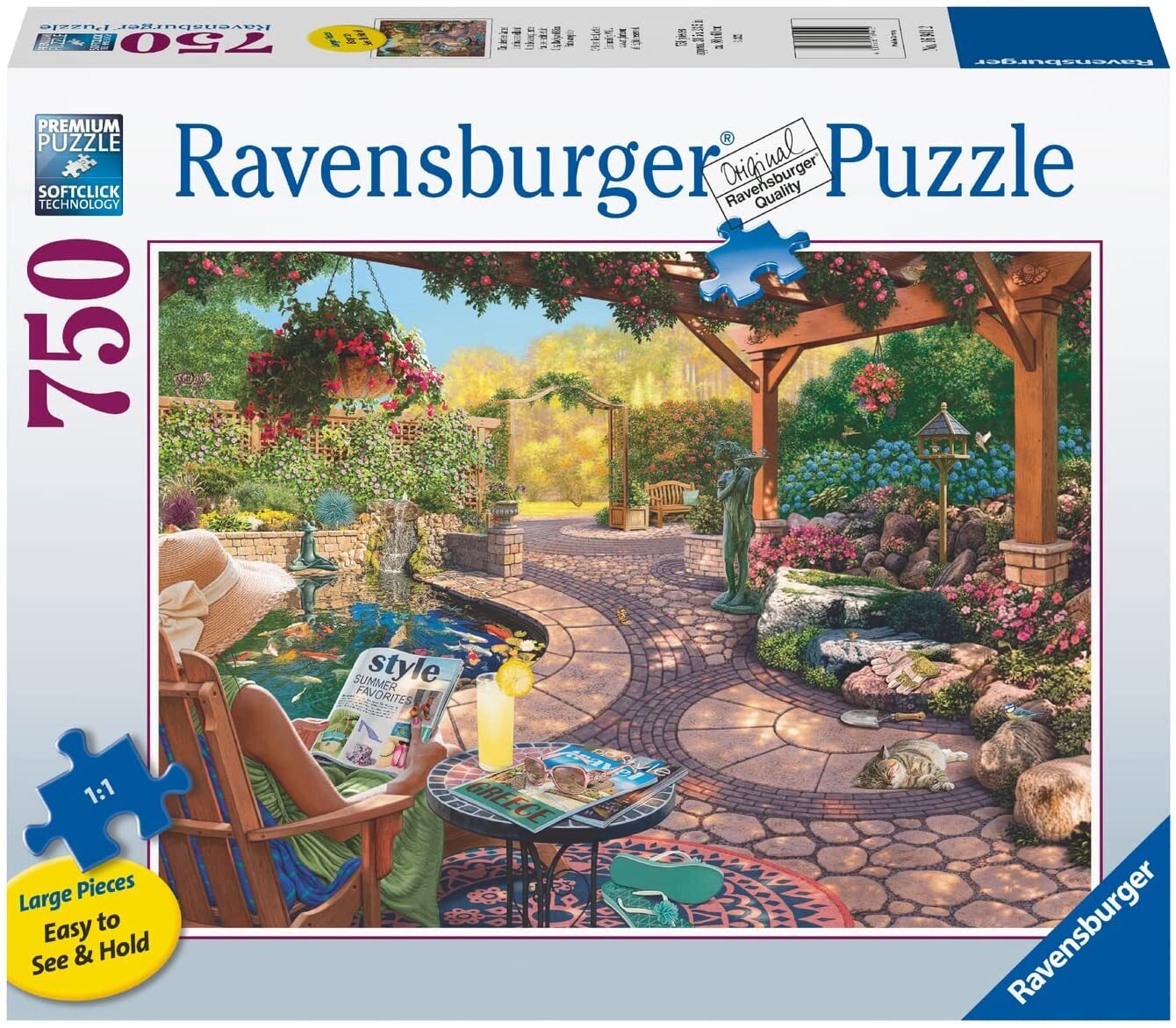 Ravensburger - Cozy Backyard Bliss 750 Piece Large Format Puzzle