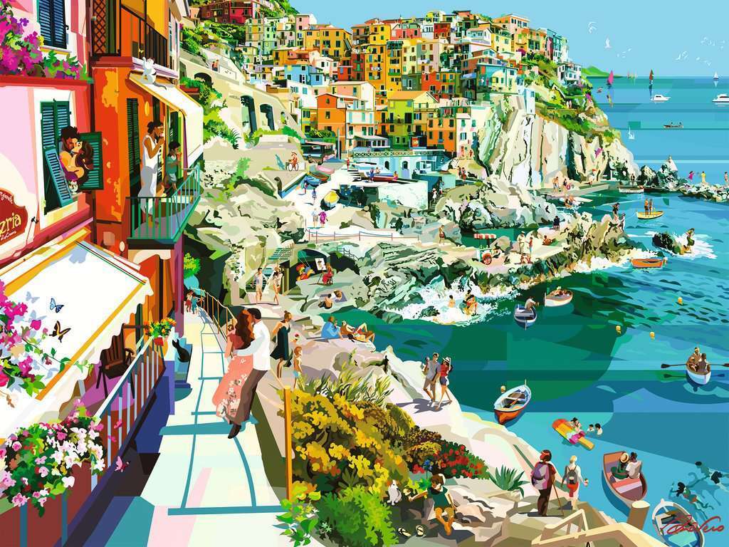 Ravensburger - Romance in Cinque Terre 1500 Piece Adult's Jigsaw Puzzle