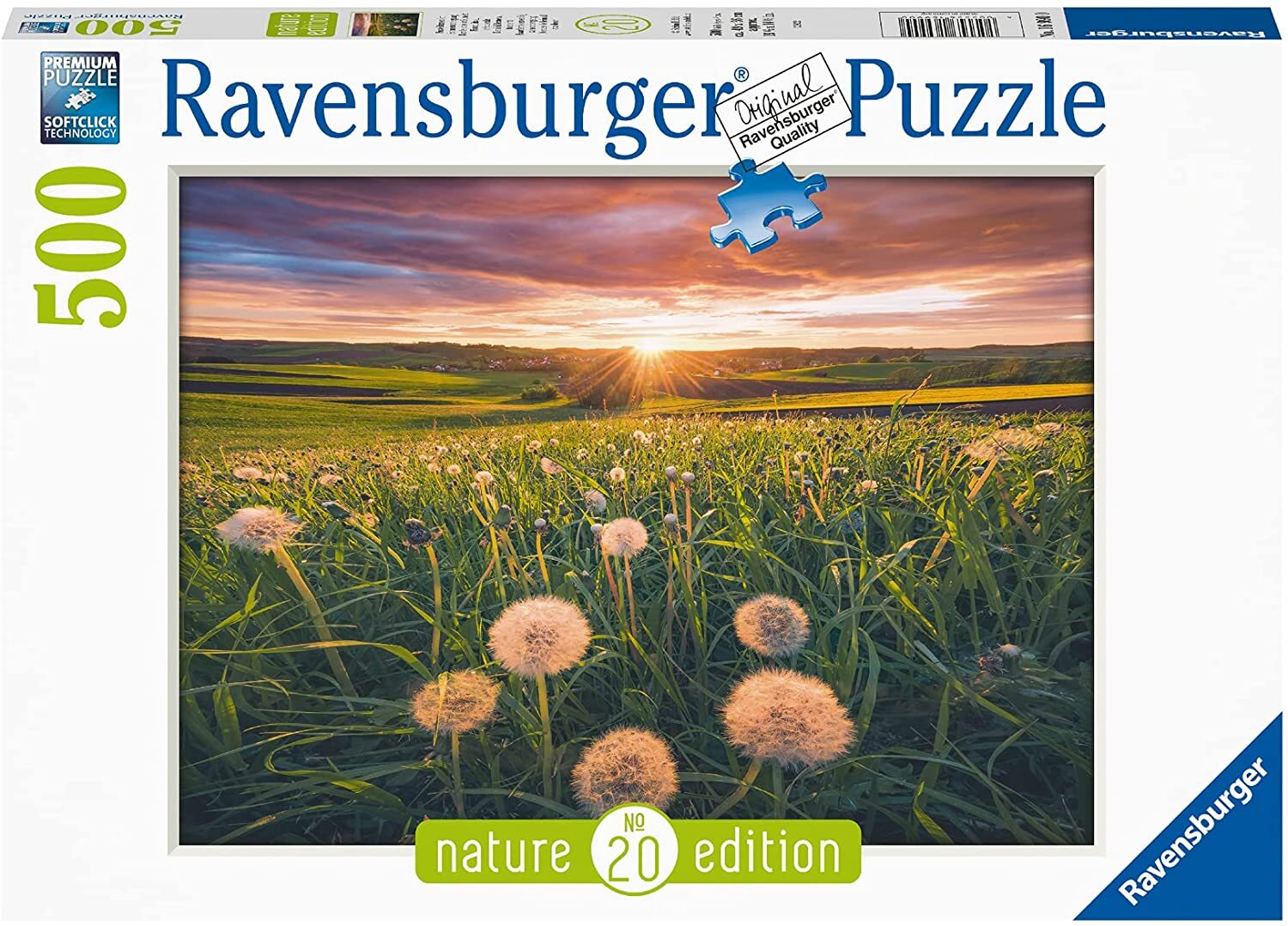 Ravensburger - Nature Edition No 20: Dandelions at Sunset 500 Piece Family Jigsaw Puzzle